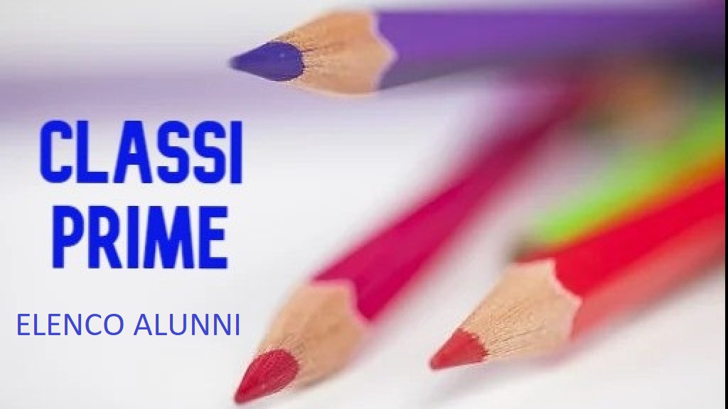 Logo Classi Prime A.S. 2025/25 - Elenco alunni